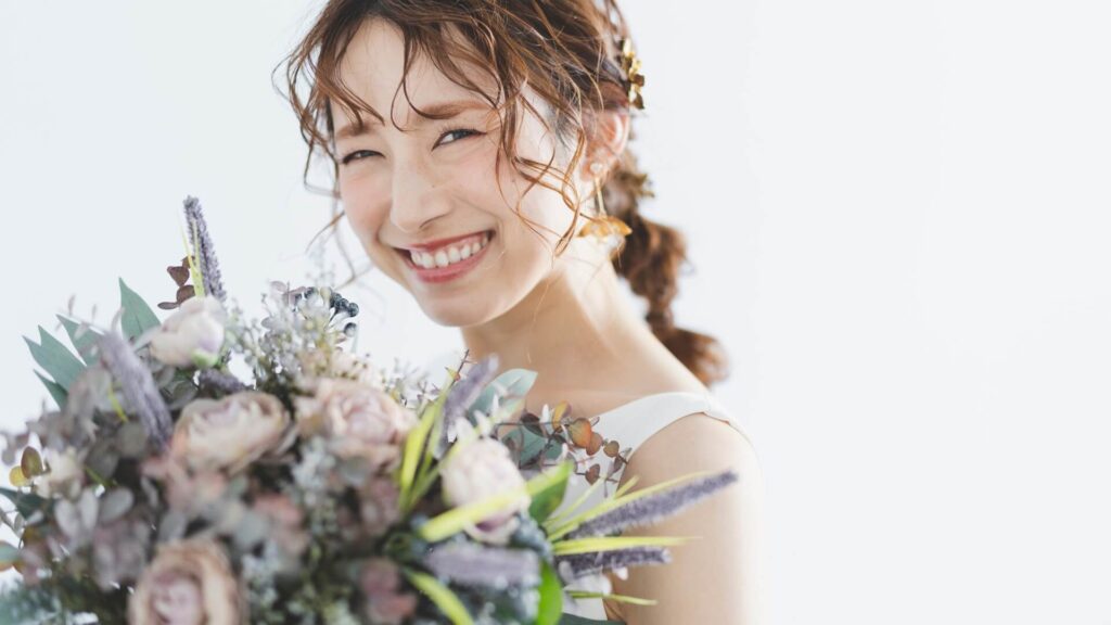 美しいスマイルラインを持つ、理想的な笑顔の口元