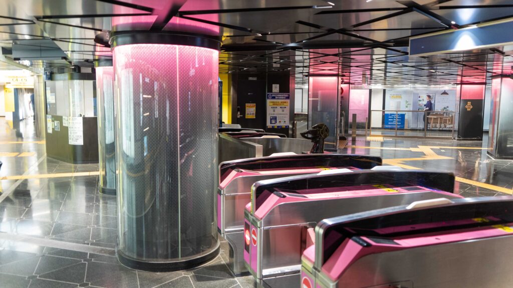 東京メトロ銀座駅の改札口