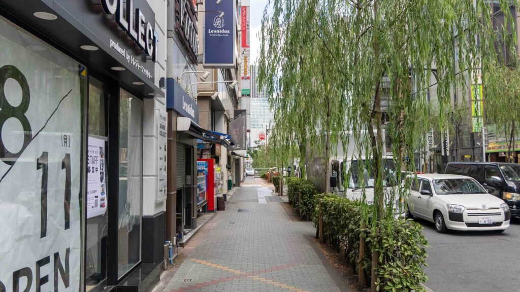 銀座柳通りの風景